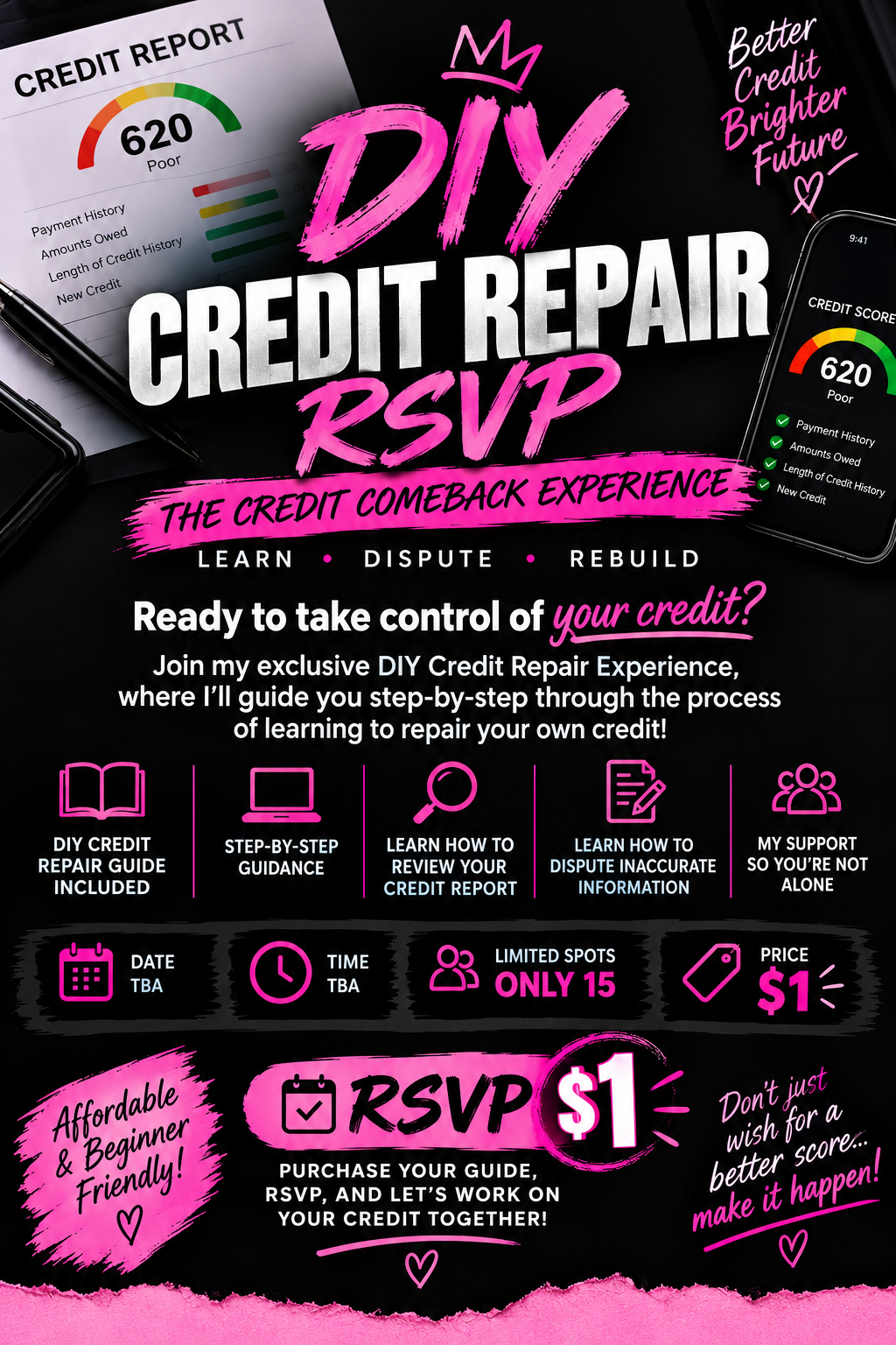 RSVP for credit repair